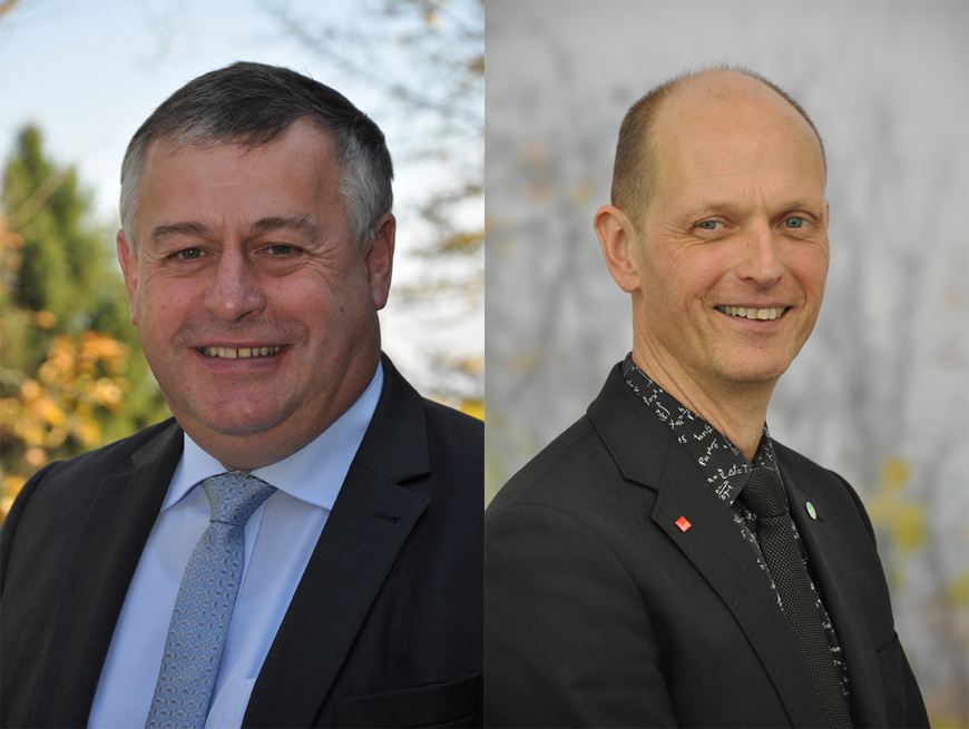 Walter Heidl (l.) und Stephan Neumann haben die Vorsitze im Vorstand und der Vertreterversammmlung der SVLFG übernommen | © SVLFG