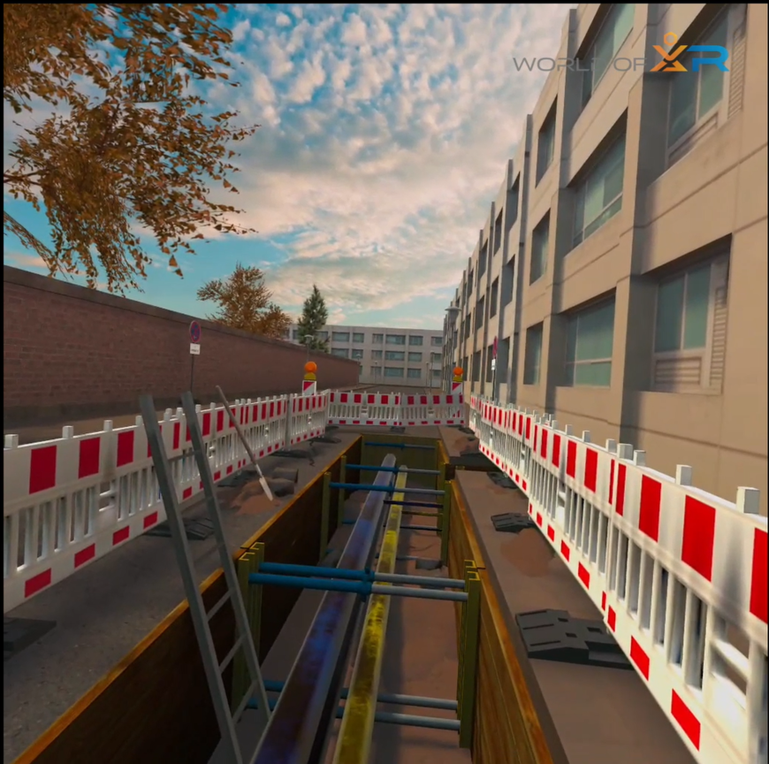 Abbildung 6: VR-Training zur Sicherheit auf Baustellen | © RheinEnergie