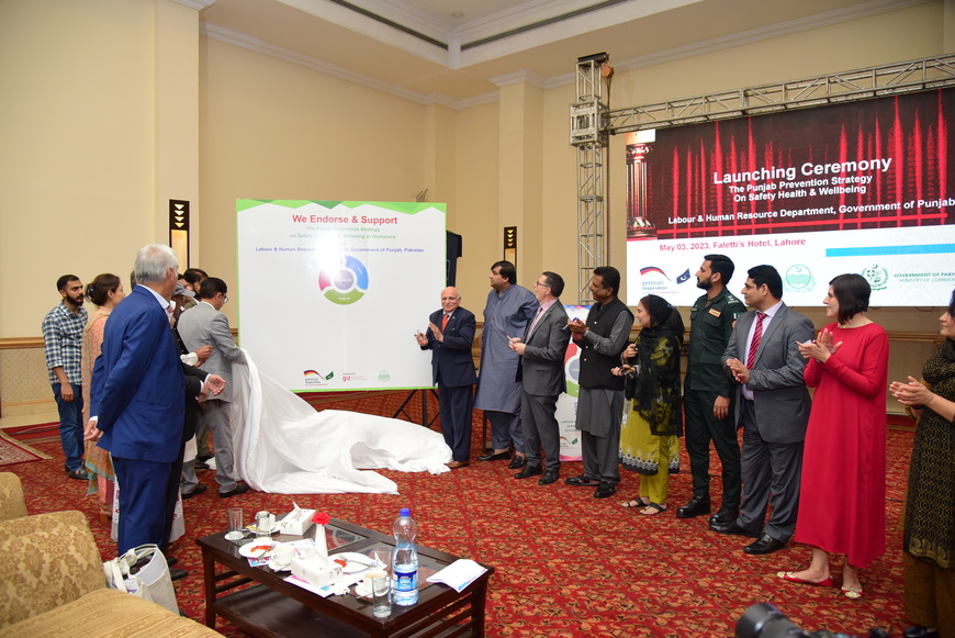Launch der Vision Zero-Präventionsstrategie am 3. Mai 2023 in Pakistan | © Quelle: GIZ