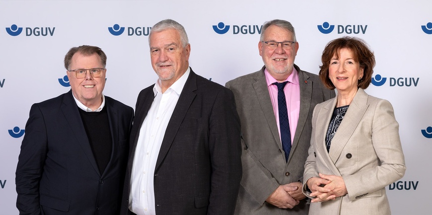 Volker Enkerts, Manfred Wirsch, Bernhard Wagner, Gabriele Axmann (v. l. n. r.) | © Jan Röhl/DGUV