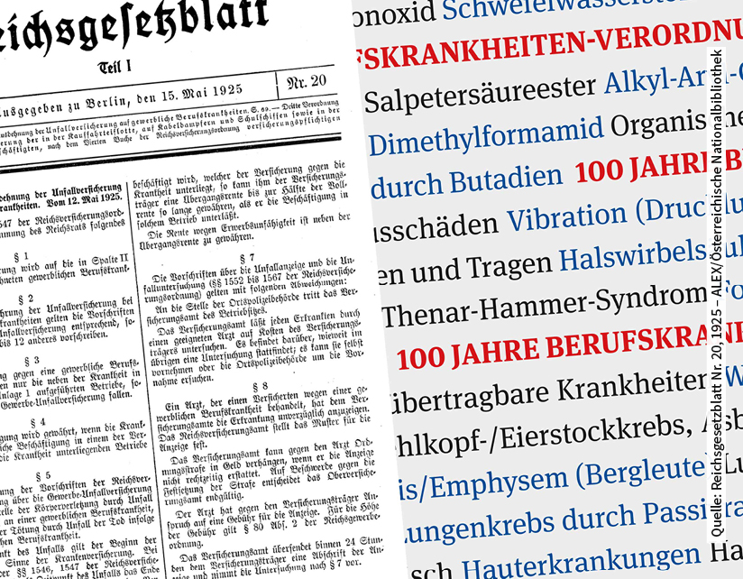 100 Jahre Berufskrankheiten-Verordnung